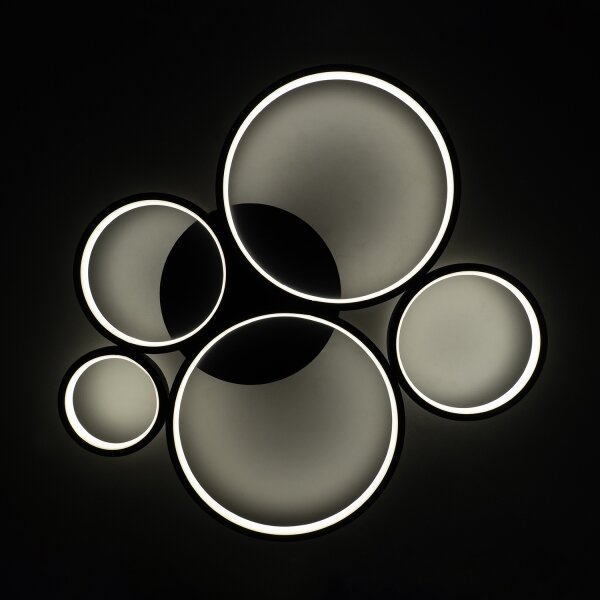 Brilagi - Plafoniera ECHO LED/60W/230V 4000K 50x57 cm nera