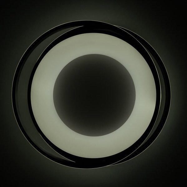 Brilagi - Plafoniera LED dimmerabile FLARE LED/84W/230V 47x51 cm nera + telecomando