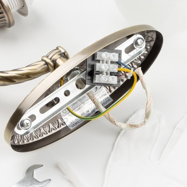 BRILAGI - Lampada da parete DAHLIA 1xE27/40W/230V in ottone