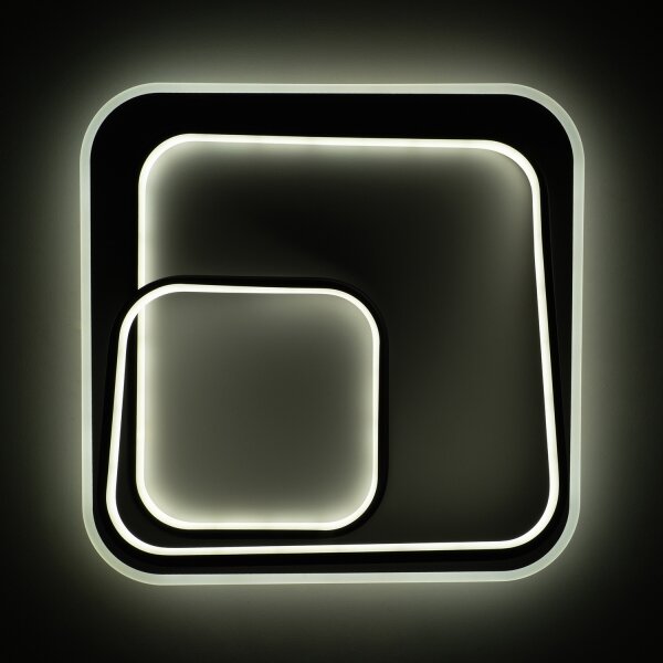 Brilagi - plafoniera dimmerabile LED FLARE LED/81W/230V 50x50 cm bianco/nero + telecomando