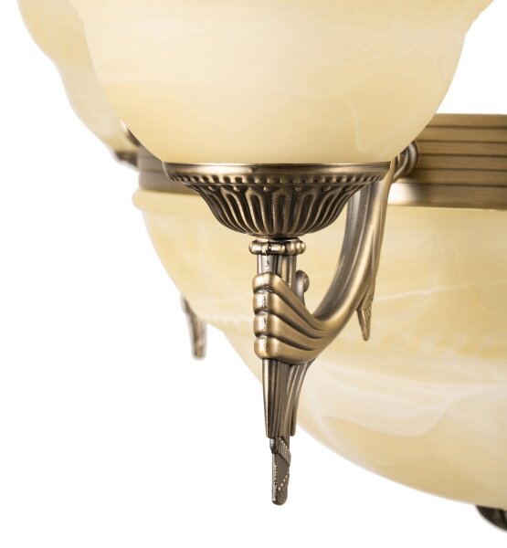 BRILAGI - Lampadario a catena DAHLIA 6xE27/40W/230V diam. 74 cm ottone