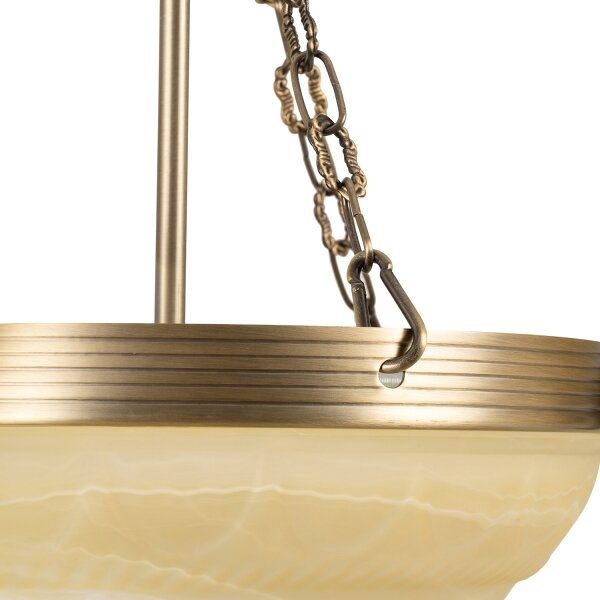 BRILAGI - Lampadario a catena DAHLIA 6xE27/40W/230V diam. 74 cm ottone