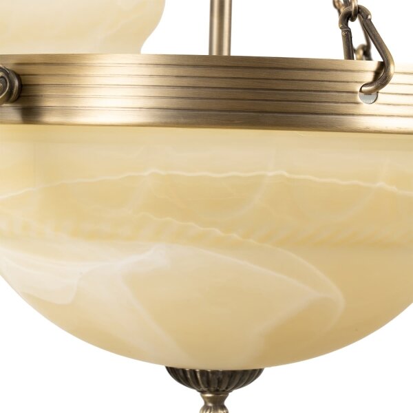 BRILAGI - Lampadario a catena DAHLIA 6xE27/40W/230V diam. 74 cm ottone