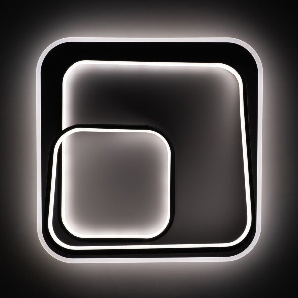 Brilagi - plafoniera dimmerabile LED FLARE LED/81W/230V 50x50 cm bianco/nero + telecomando