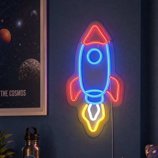 Lampada da parete al neon multicolore con LED - Rocket