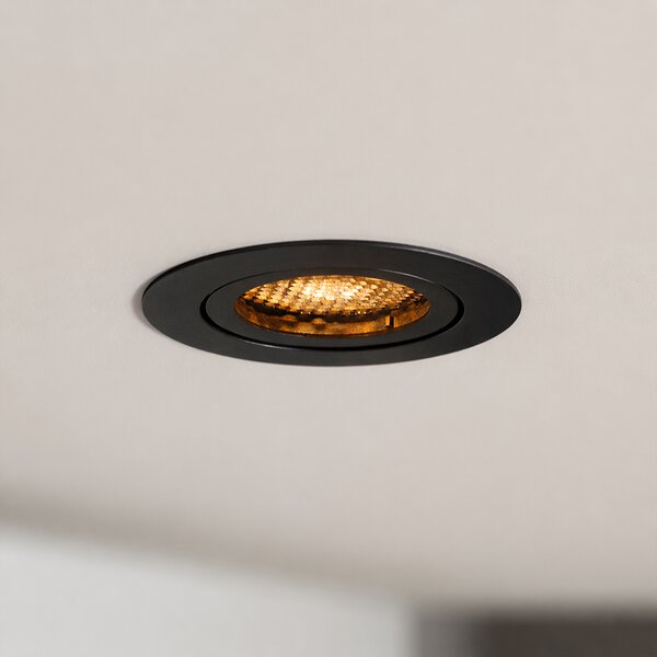 Faretto da incasso smart nero con WiFi GU10 regolabile - Ude Honey
