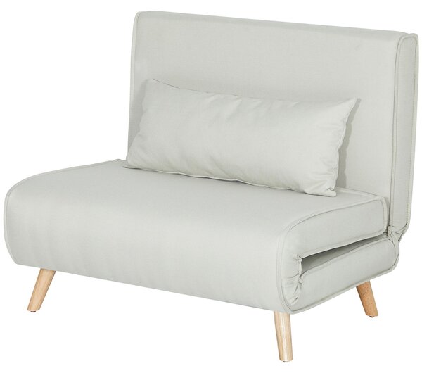 HOMCOM Divano singolo Divano letto ribaltabile con schienale regolabile in stile nordico-scandinavo