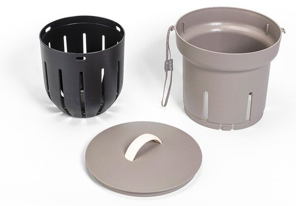 Compostiera grigio tortora – Plastia
