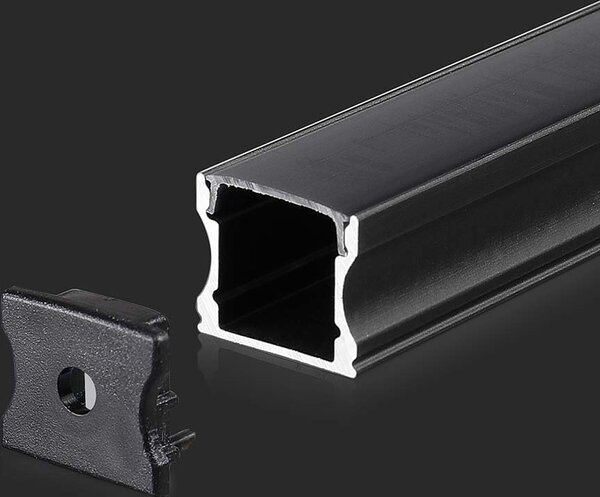 Strisce LED - Montaggio - Kit - Nero - IP20