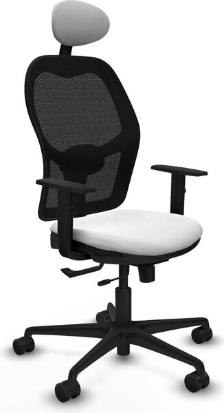 Sedia da ufficio con poggiatesta Jorquera Piqueras y Crespo 1D036N1 Bianco
