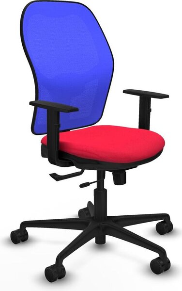 Sedia da ufficio Jorquera Piqueras y Crespo, modello 1D036N0, colore rosso