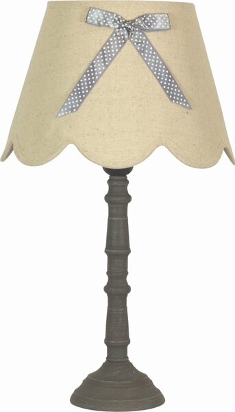 Lampada da tavolo VIBU grigia 1xE27x60W in tessuto, dimensioni: 47x28x28 cm, IP20, Candellux
