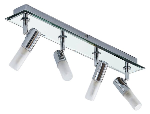 Faretto da bagno Lindby Zela, lunghezza 53 cm, cromo, 4 fiamme