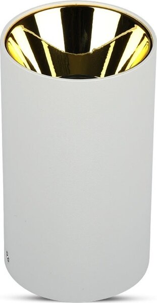 Faretto LED V-TAC - Montaggio a superficie - GU10 - IP20 - Bianco + oro
