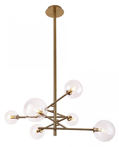Lampada a sospensione LOLLIPOP in ottone 6xG9x40W metallo, dimensioni: 115x70x60 cm, IP20, Maxlight