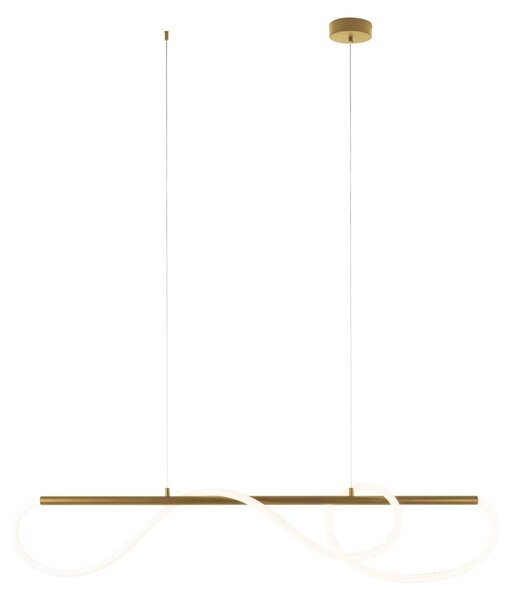 Lampada a sospensione LED a nastro LAGUNA oro-bianca 30 W luce calda 1329 lm metallo dim.: 150x135x20 cm IP20 Maxlight