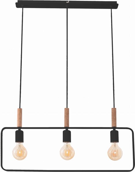 Lampada a sospensione FRAME 3X60W E27 NERO 33-73525 Candellux