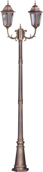 Lampada da esterno alta LOZANA K-7006A2/2 Kaja nero, oro