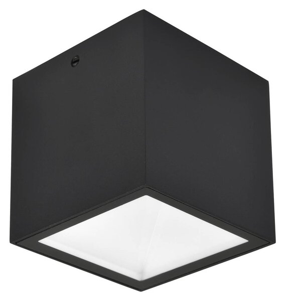 LUTEC Plafoniera LED da esterni GEMINI, nera, 9 x cm, IP65 GEMINI, Nero, Alluminio, Moderno, Plafoniera