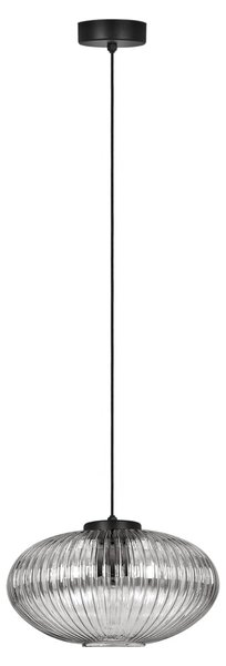 Lampada a sospensione ARCO nera 1xE27x20W in vetro, dimensioni: 90x30x30 cm, IP20, Kaja