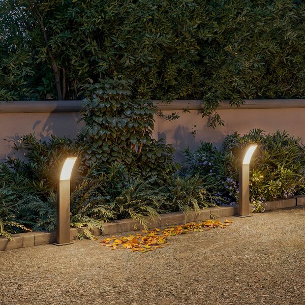 Philips Lampione a LED Splay UE, 60 cm, antracite, IP44, Nero, Alluminio