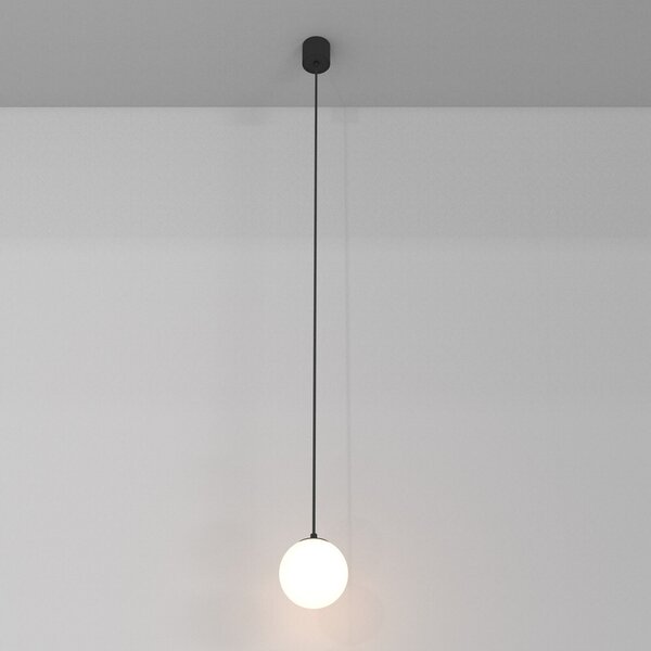 Lampada a sospensione Maytoni Luna, LED 5 W, bianco/nero, luce calda 3000 K, IP20