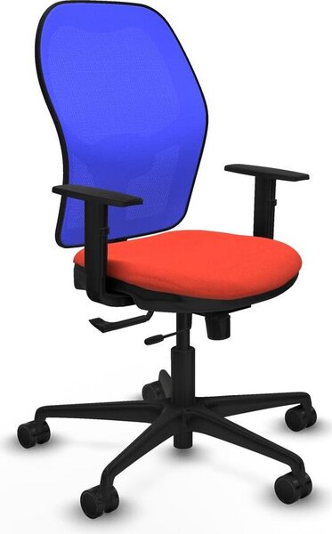 Sedia da ufficio Jorquera Piqueras y Crespo, modello 1D036N0, colore arancione scuro