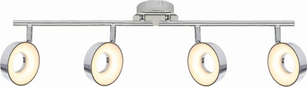 Lampada da soffitto a LED ISLA 16W 3000K 800lm in metallo cromato bianco, dimensioni: 19x71x10 cm, IP20, Candellux