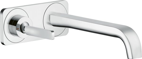 Hansgrohe AXOR Citterio E Mitigeur monocommande de lavabo encastré avec plaque pour montage mural, 36114000, 36114000