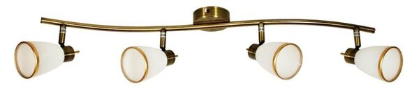 Faretto da soffitto REGENT - 4xG9, 40W, patina / bianco