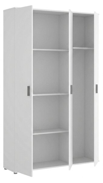 Armadio bianco multiuso 116x190h cm - Aniello