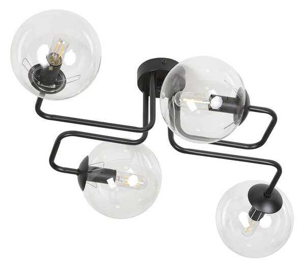 LAMPADA DA SOFFITTO Emibig 4xE14 40W BRENDI 4 PZ/TRASPARENTE 831/4