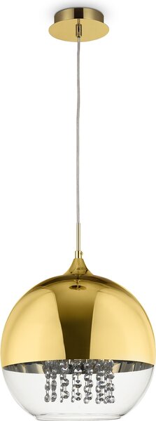 Lampada a sospensione Maytoni FERMI in vetro e ottone, LED dimmerabile, E27, 60 W, 30 cm