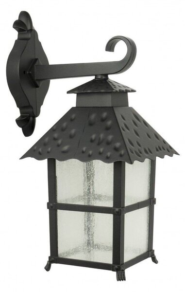 Applique da esterno CADIZ nera 1xE27x60W in alluminio, dimensioni: 41x18,5x23,5 cm, IP43, SU-MA