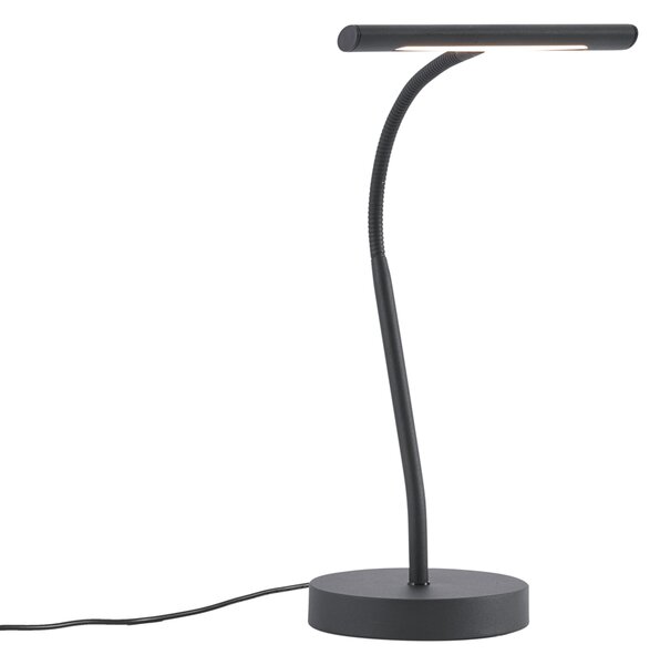 Lampada da tavolo Art Déco nera con LED incl. - Tableau