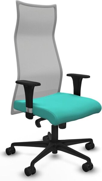 Sedia da ufficio Albacete XL, marca Piqueras y Crespo, modello B1C036N, colore turchese