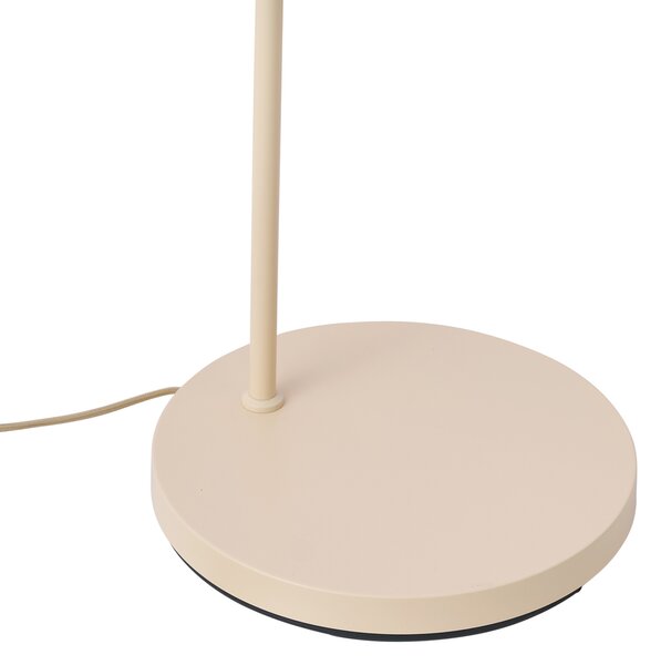 Lampada da terra Art Déco beige con paralume beige - Nest