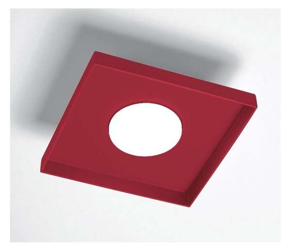MULTIPOP APPLIQUE PLAFONIERA QUADRATA IN ALLUMINIO 7 COLORI LAMPADINA ATTACCO GX53 DESIGN MODERNO