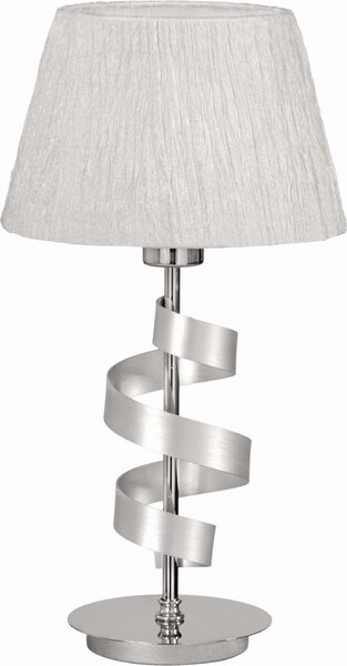 Lampada da tavolo DENIS cromata bianca 1xE27x60W in metallo, dimensioni: 46x25x25 cm, IP20, Candellux