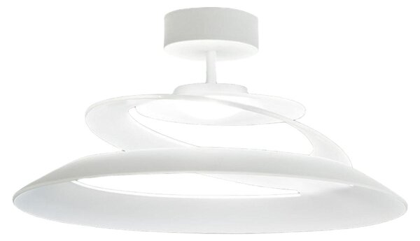 Aragon Plafoniera a LED Integrato 18W 1760lm 3000K Bianco - Struttura in Metallo e Vetro - Design Elegante e Dimmerabile a Taglio di Fase
