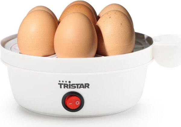 TRISTAR Cuoci Uova per 7 Uova con Misurino/Portauova Estraibile colore Bianco - EK-3074