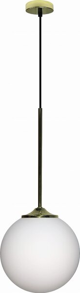 Lampada a sospensione GLASGOW oro-bianca 1xE27x40W in vetro, dimensioni: 90x20x20 cm, IP20, Candellux
