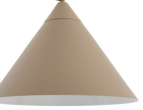 Lampada da terra Lindby, Triangolo, Beige, Soggiorno, Metallo, Moderno
