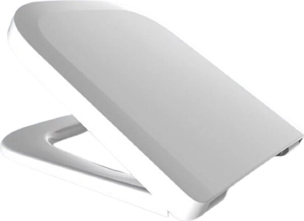 Sedile WC Ramm compatibile con Vigour Derby, realizzato in duroplast antibatterico, con cerniera in metallo