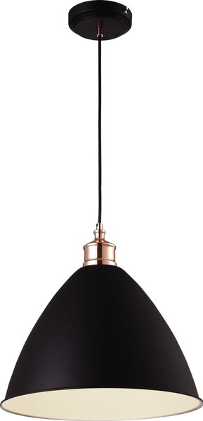 Lampada a sospensione WATSO bianco-nero-ottone 1xE27x60W metallo dim.: 135x35x35 cm IP20 Kaja