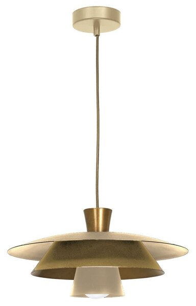 Platone oro e beige lampada a sospensione decorativa 1xE27 15W Luminex