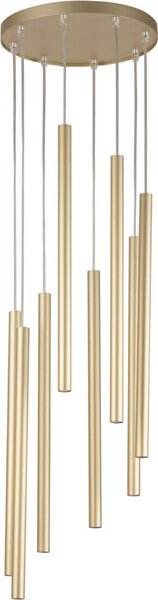 Lampada a sospensione moderna decorativa a 8 punte rotonda oro Sopel 8xG9 3W Sigma Lighting