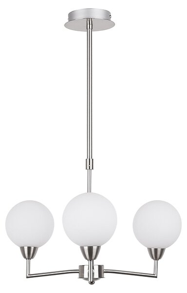 LOGOS illuminazione a sospensione a tre bracci - 3xG9, 25W, argento / bianco