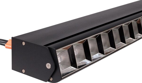 Lampada da soffitto a LED FLEX 30W 3000K 2710 lm in alluminio nero, dimensioni: 8x115x5 cm, IP20, Maxlight