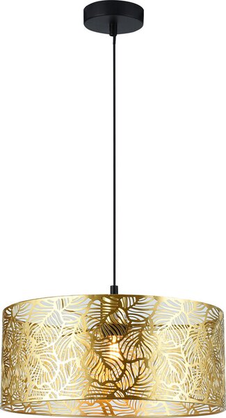 Lampada a sospensione Blossom oro-nera 1xE27x40W in metallo, dimensioni: 150x40x40 cm, IP20, Milagro